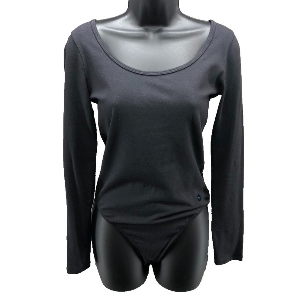 Abercrombie‎ & Fitch Top Womens Medium Black Long Sleeve Classic Minimalist